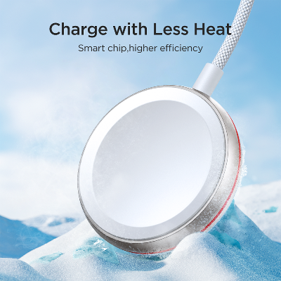 Picture of Joyroom (S-IW012) iPhone Watch Magnetic Charger+30W Fast Charging 2-in-1 Cable (USB-C) - 1.5m-White - White