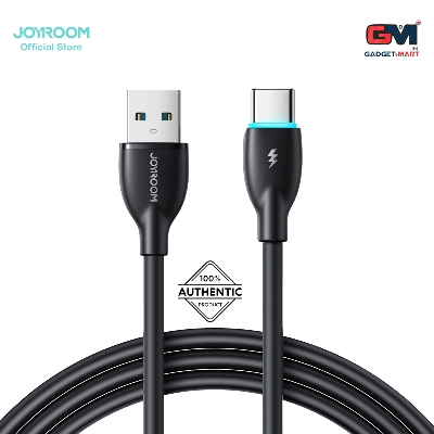 Picture of Joyroom S-A30 Star-Ring Series 3A Fast Charging Data Cable (USB-A to Type-C) 1m-Black - Black