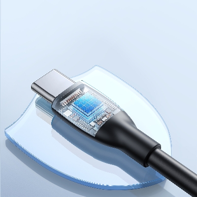 Picture of Joyroom S-A30 Star-Ring Series 3A Fast Charging Data Cable (USB-A to Type-C) 1m-Black - Black
