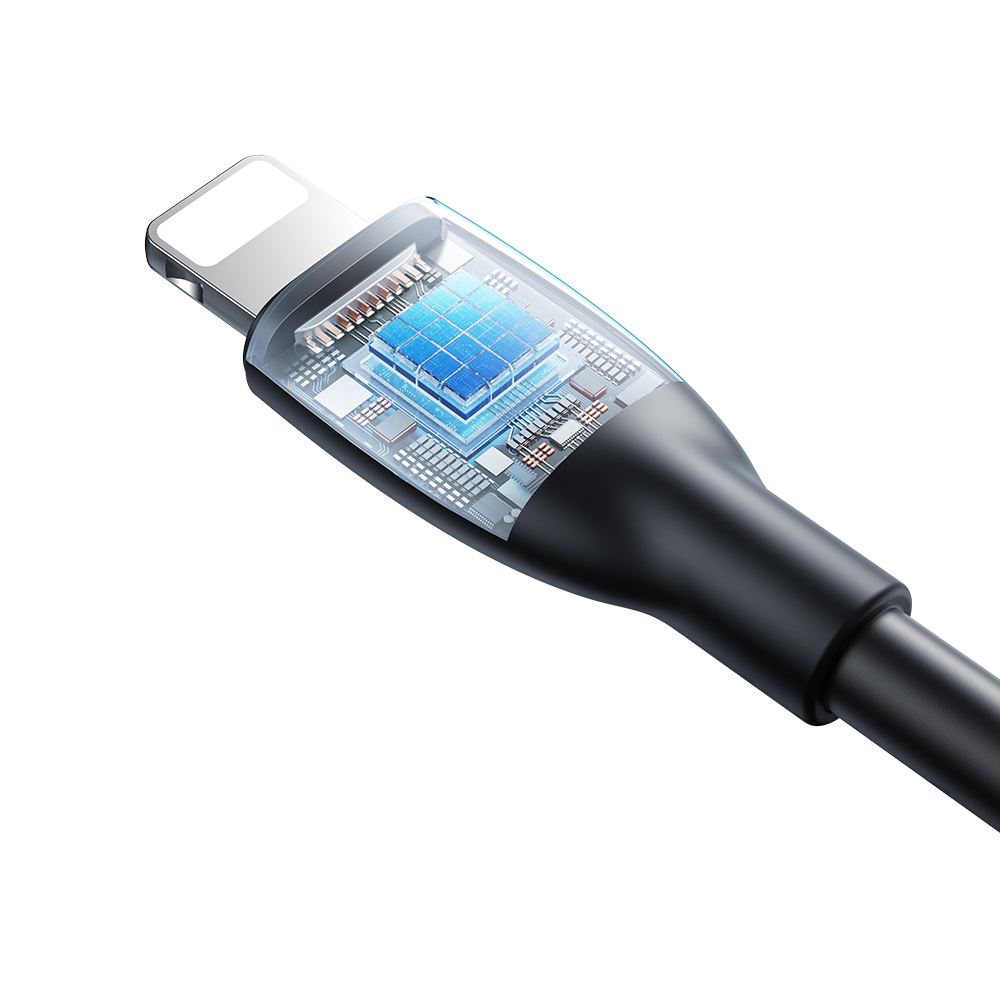 Picture of Joyroom S-A30 Star-Ring Series 3A Fast Charging Data Cable (USB-A to Lightning) For iPhone - 1m-Black - Black