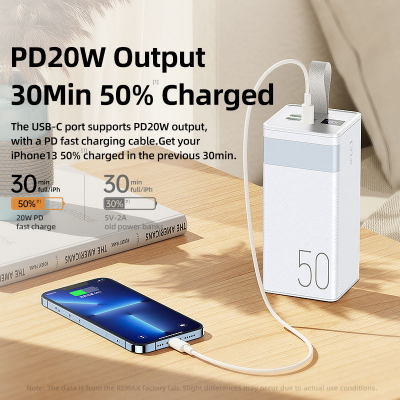 Picture of Remax RPP-321 50000mAh Chinen Series Fast Charging PowerBank - Black