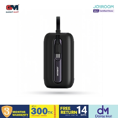 Picture of Joyroom JR-L012 10000mah 22.5W Fast Charging Mini Power Bank - Black - Black