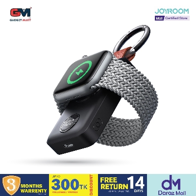 Picture of Joyroom JR-WQW01 2000mAh Portable Wireless Charger Power bank for Apple Watch - Black - Black
