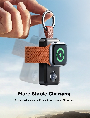 Picture of Joyroom JR-WQW01 2000mAh Portable Wireless Charger Power bank for Apple Watch - Black - Black