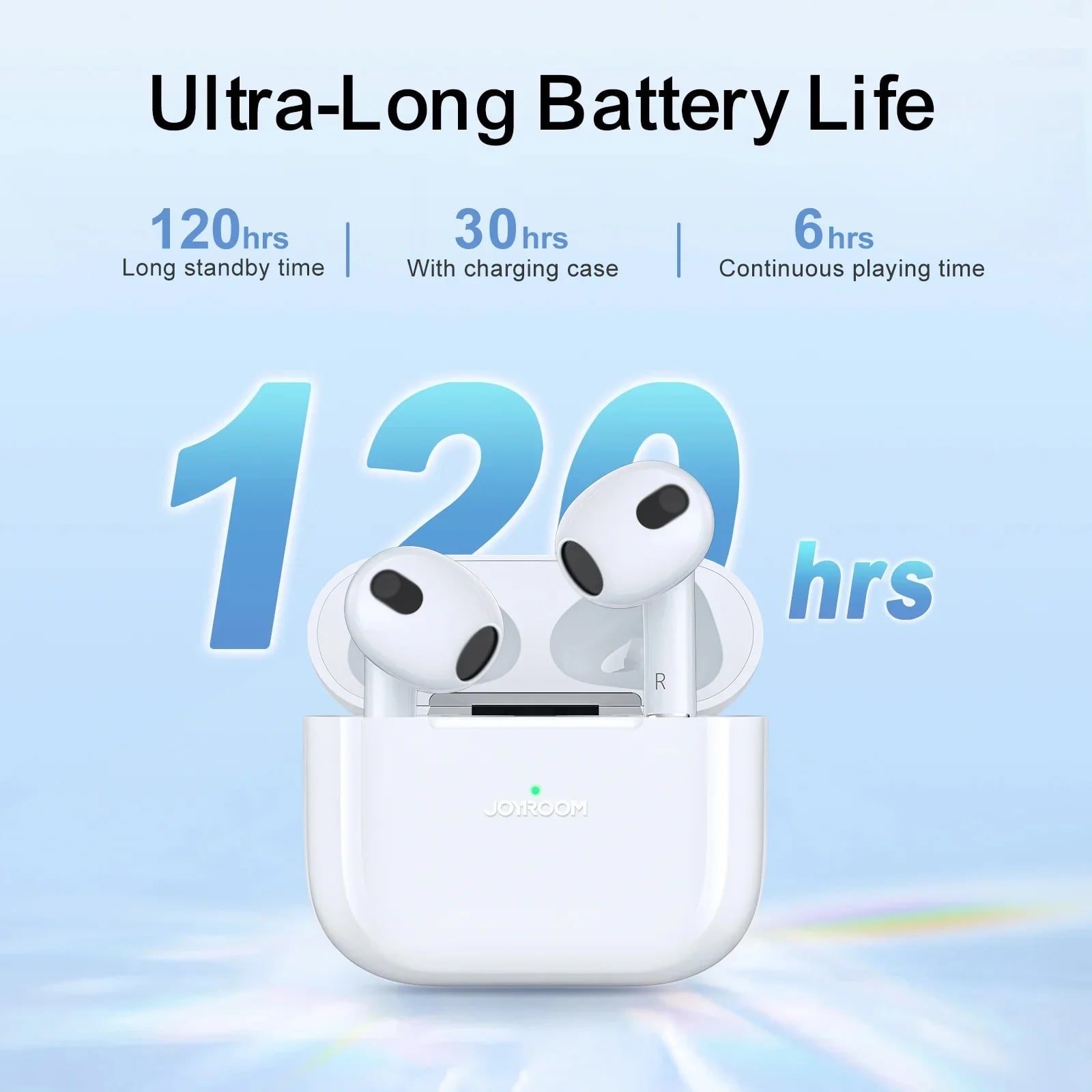 Picture of Joyroom JR-T03S Pro Max True Wireless Earbuds- White - White
