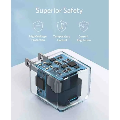 Picture of Anker Powerport III 20W Cube USB-C Charger PD Adapter - White