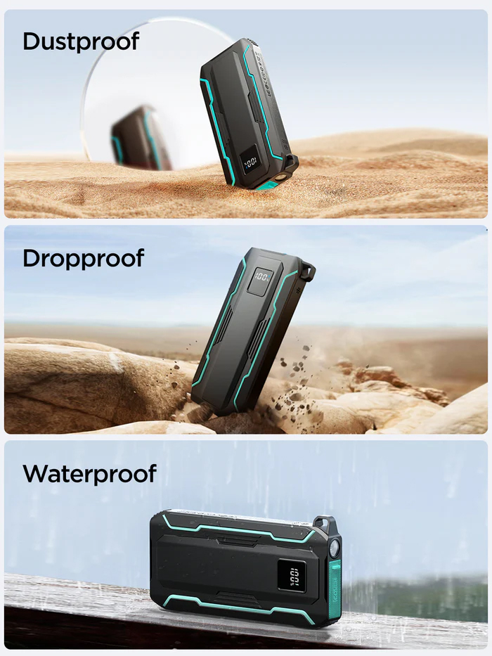 Picture of JOYROOM JR-L017 22.5W 10000mAh with Dual Cables Travel Friendly Power Bank - Black - Black
