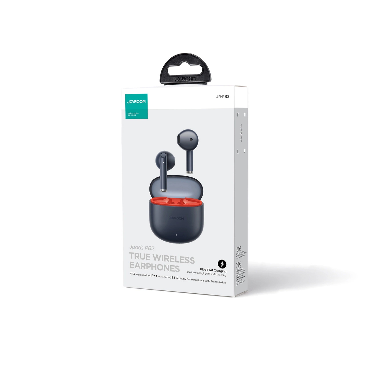 Picture of Joyroom JR-PB2 Jpods Series IPX4 Wireless TWS Earphones - Black - Black