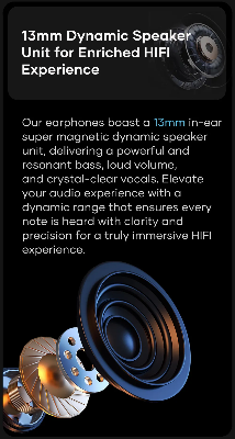Picture of Wavefun Star 2 ANC Bluetooth Earphone V5.3 Wireless Headphones Digital Display Active Noise Cancelling Earbuds Super Bass - Black - Black