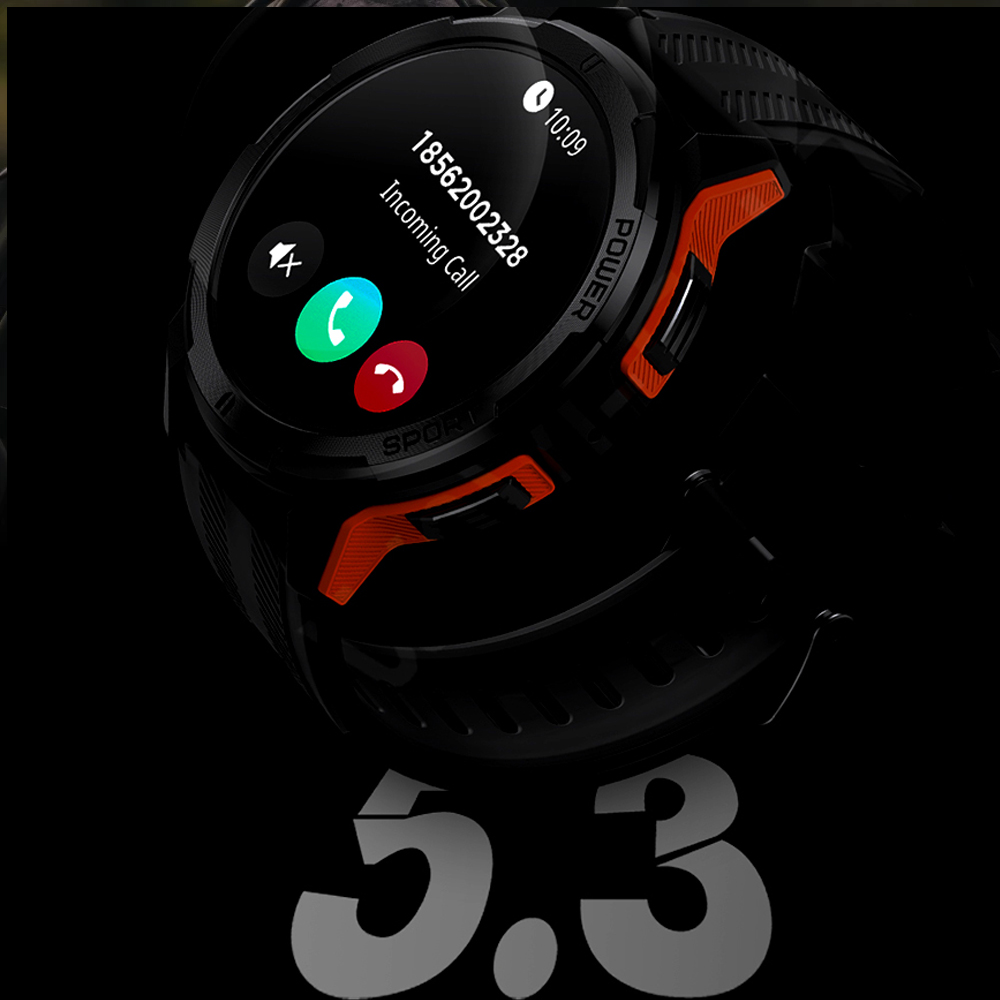 Picture of Wavefun Wave 70 Rugged Smartwatch AMOLED Smart Watch 1.43'' 466*466 Fitness Sports 10M Ultra Waterproof Outdoor Bluetooth Call