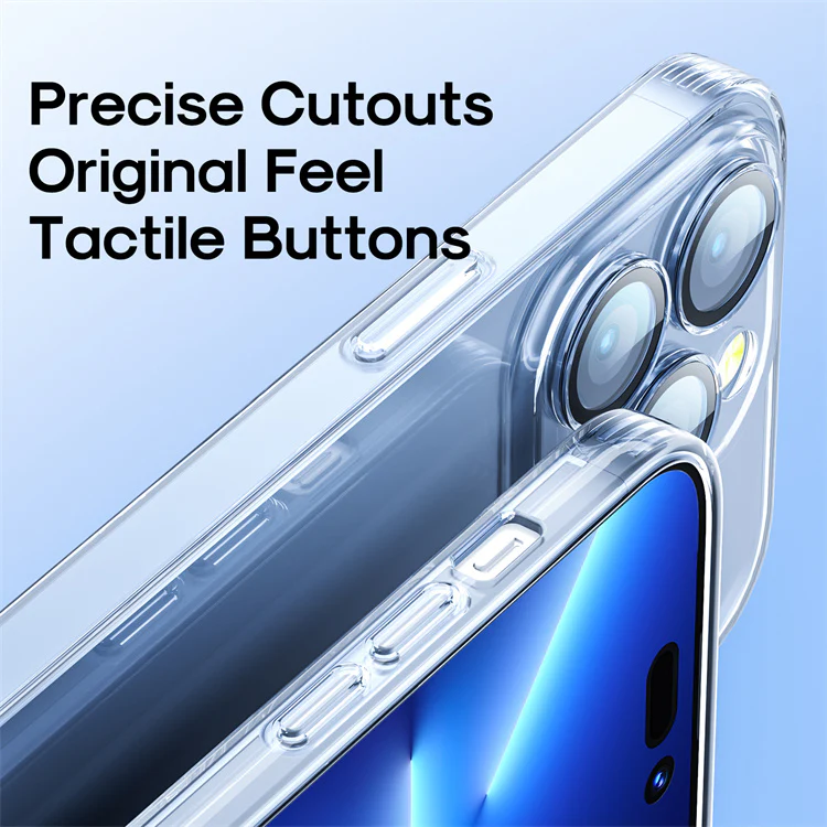 Picture of Joyroom JR-16FG6 Magnetic Protective Phone Case for iPhone 16 Pro-Matte Transparent - iPhone 16 Pro