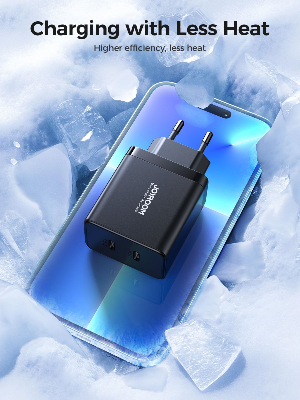 Picture of Joyroom JR-TCF09 40W 2C Fast Charger EU Plug-Black - Black