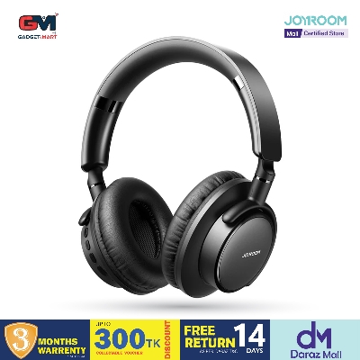 Picture of Joyroom JR-OH1 Bluetooth Headset with Noise Cancelling Microphone - Black - Black