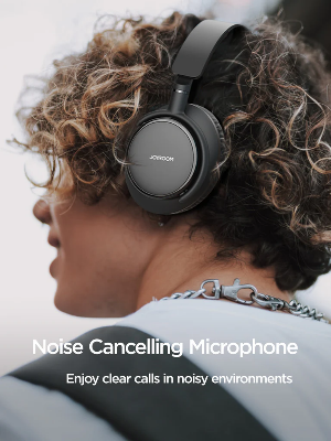 Picture of Joyroom JR-OH1 Bluetooth Headset with Noise Cancelling Microphone - Black - Black