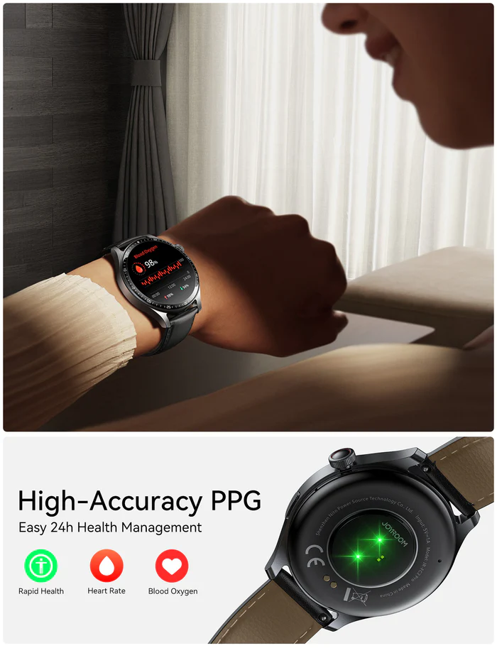 Picture of JOYROOM JR-FC2 Pro Classic Series Smart Watch (Answer/ Make Call) - (2 Type Belt) - Black