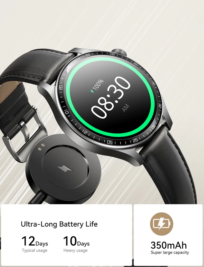 Picture of JOYROOM JR-FC2 Pro Classic Series Smart Watch (Answer/ Make Call) - (2 Type Belt) - Black