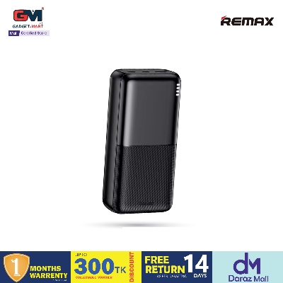 Picture of Remax RPP-177 2.4A fast charging power bank 30000mAh LED light High Capacity Power banks - Black