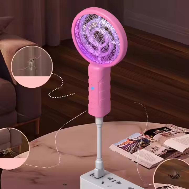 Picture of Lollipop Design Mini Mosquito Killer Lamp Portable Bug Zapper USB Mosquito Swatter - Random Color