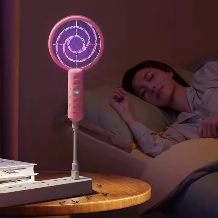 Picture of Lollipop Design Mini Mosquito Killer Lamp Portable Bug Zapper USB Mosquito Swatter - Random Color