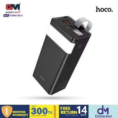 Picture of HOCO J86A 50000mAh Portable Cell Phone Battery 22.5W Fast Charging Power Bank - Black