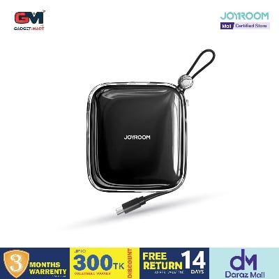 Picture of Joyroom JR-L002 22.5W 10000mah Jelly Series Power Bank With Type-C Cable - Black
