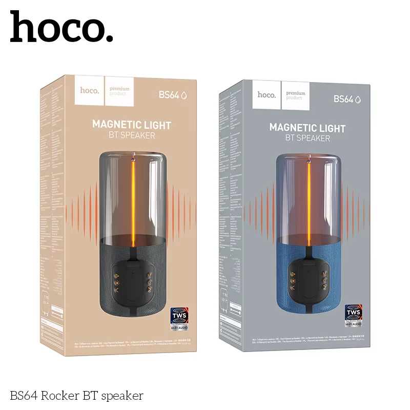 Picture of HOCO BS64 Portable Wireless Bluetooth  Stereo Surround Metallic Outdoor Speaker