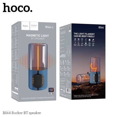 Picture of HOCO BS64 Portable Wireless Bluetooth  Stereo Surround Metallic Outdoor Speaker