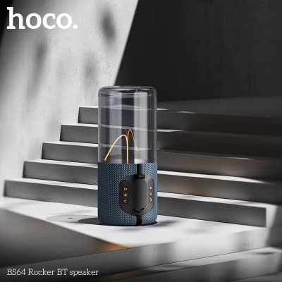 Picture of HOCO BS64 Portable Wireless Bluetooth  Stereo Surround Metallic Outdoor Speaker