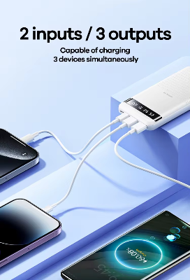 Picture of REMAX RPP-11 Hintom Series 20000mAh Fast Charging Power Bank (2.4A) -Black - White