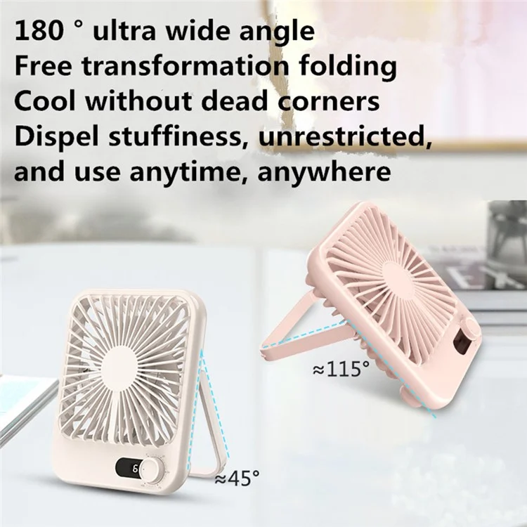 Picture of Remax RS-ZF03 Ultra Slim Rechargable Desktop Fan - White - White