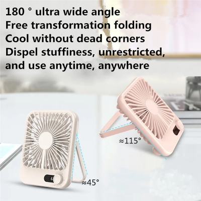 Picture of Remax RS-ZF03 Ultra Slim Rechargable Desktop Fan - White - White