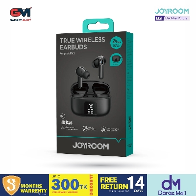 Picture of JOYROOM JR-FN3 ANC+ENC Active Noise Cancelling Wireless Earbuds - Black - Black