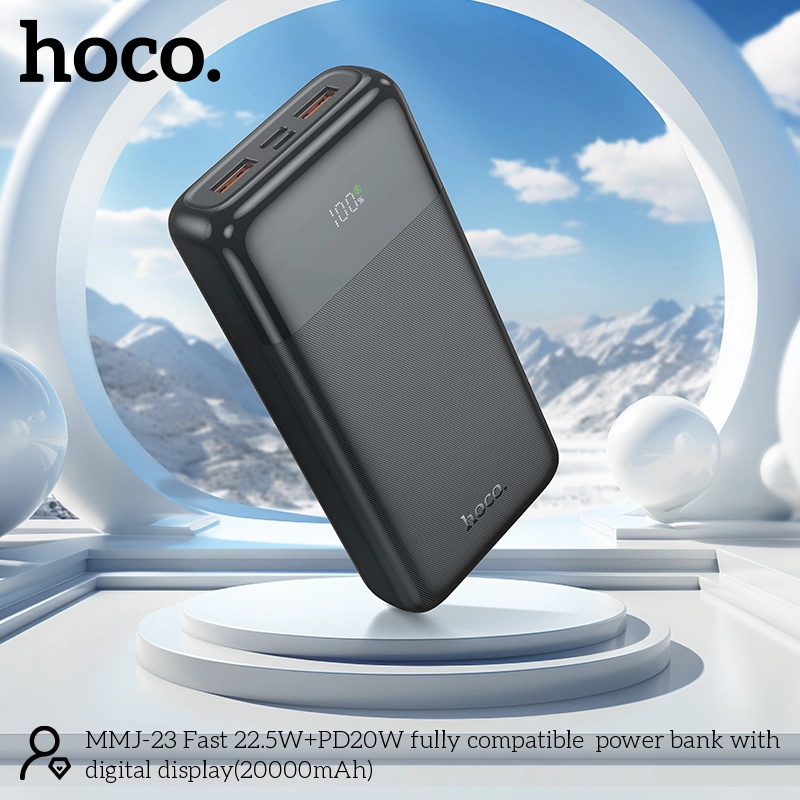 Picture of Hoco MMJ23 22.5W Fast Charging 20000mAh Power Bank - Black - Black