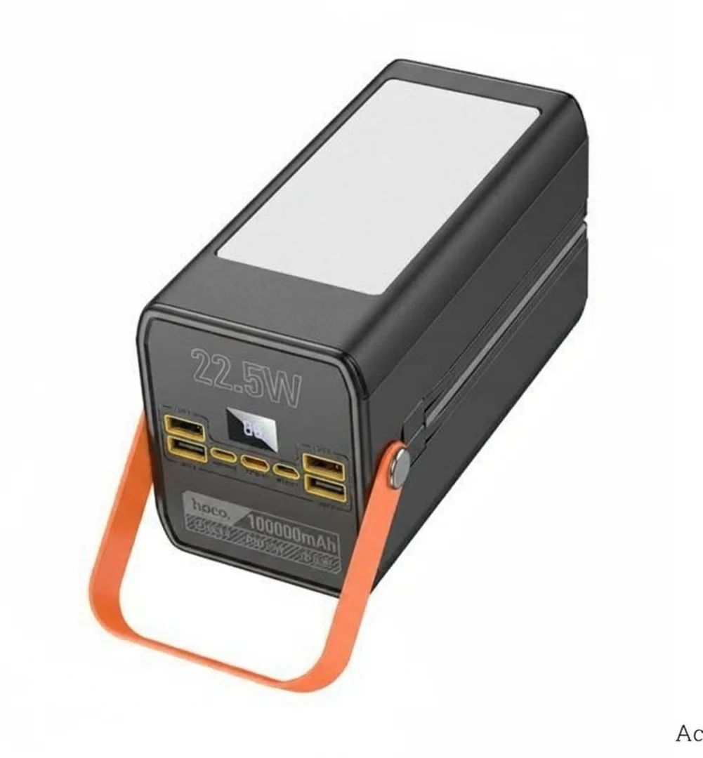 Picture of Hoco MMJ-21 Action 22.5W Fully Compatible 100000mAh Ultra Big Capacity Power Bank - Black - Black