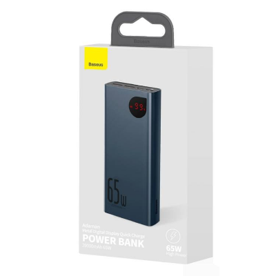 Picture of Baseus Adaman Metal Digital Display 65W Quick Charge 20000mAh Power Bank - Black - Black