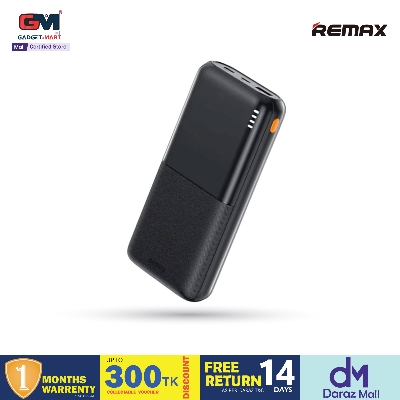 Picture of Remax RPP-26 Type-C & Micro USB  2 Inputs 20000mAh Power Bank - Black/White