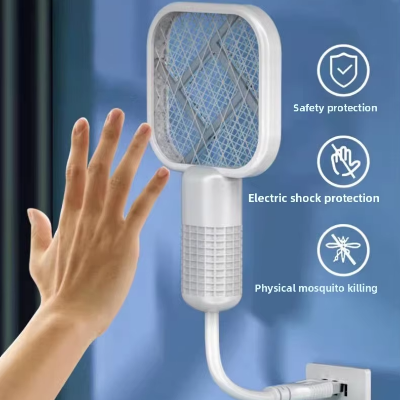 Picture of Mini USB Electric Mosquito Swatter Two-In-One Eco-friendly Plastic Material Rechargeable Automatic Fly Killer Lamp - Random Color