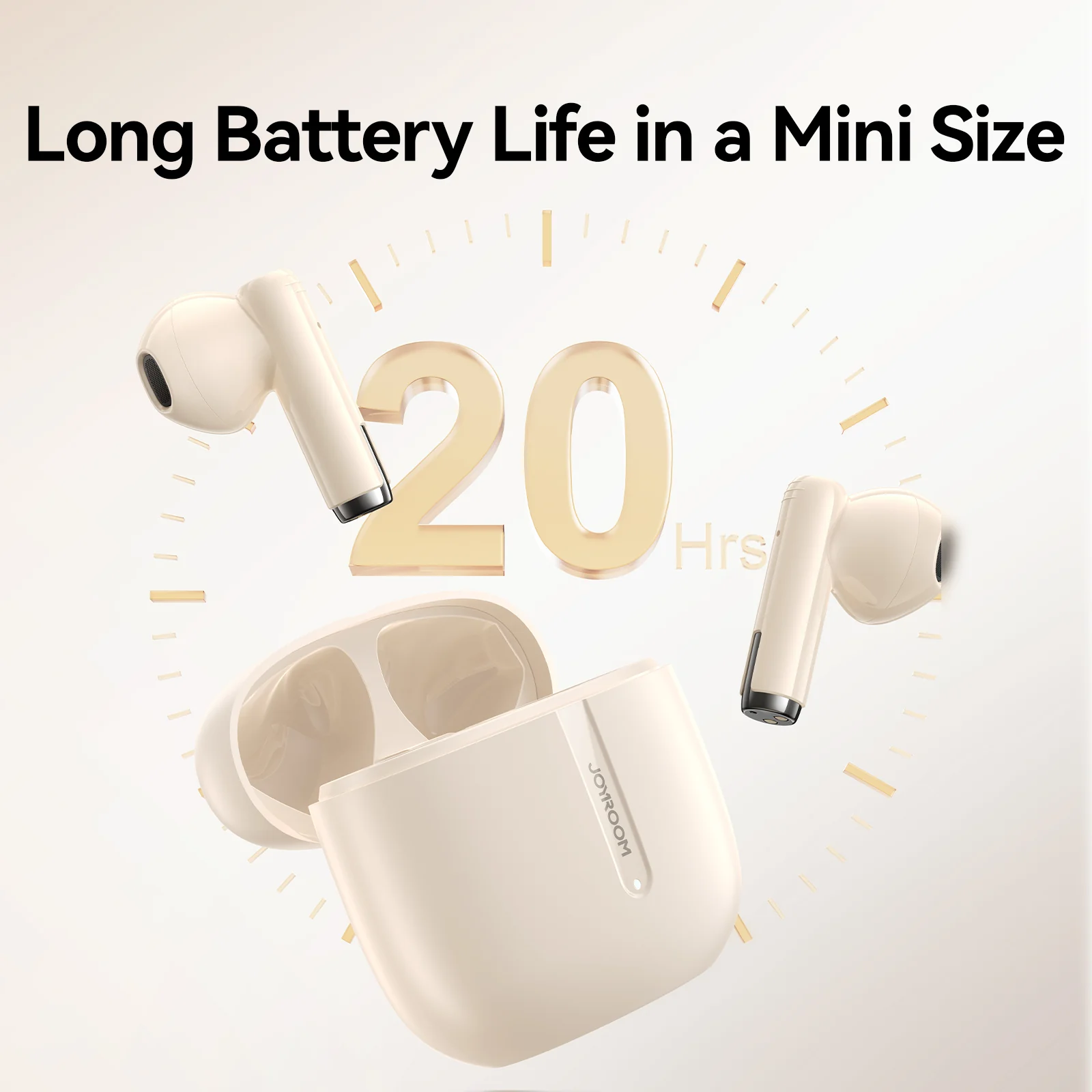 Picture of JOYROOM JR-PB3 True Wireless Bluetooth Earphones - Beige - Beige