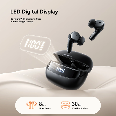 Picture of JOYROOM JR-BB3 True Wireless Bluetooth 5.4 Earphones - Black - Black