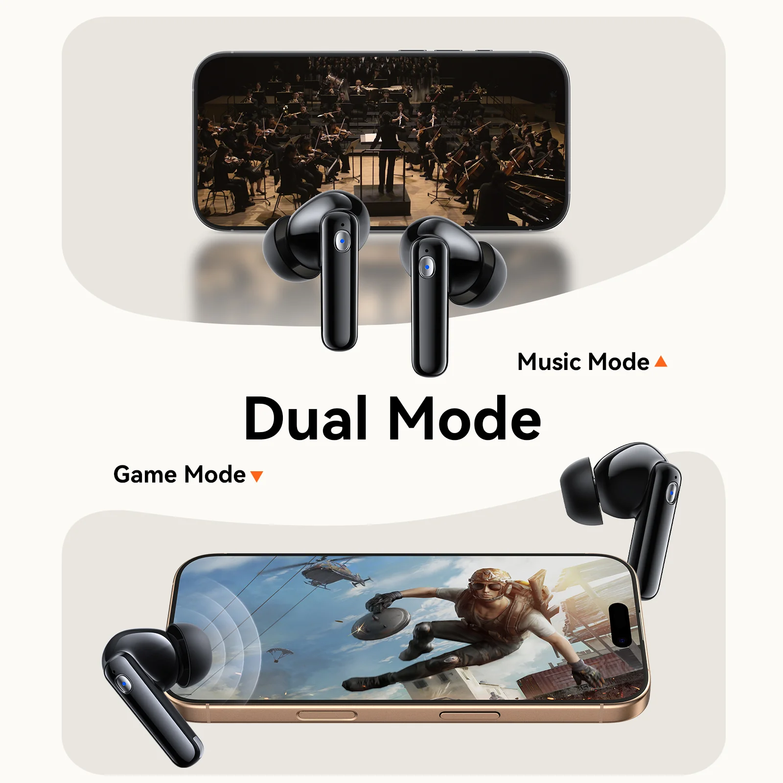 Picture of JOYROOM JR-BB3 True Wireless Bluetooth 5.4 Earphones - Black - Black
