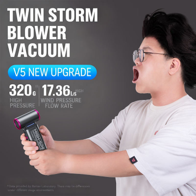 Picture of REMAX RS-SF19 2026 New 100 Wind Speeds Strong Turbo Humicane High-speed 130000 RPM Turbo Cannon Portable Handheld Fan - Black