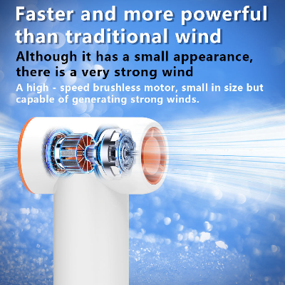 Picture of REMAX RS-SF21 Handheld High-Endurance Small Cannon Fan Ultra High Speed Turbo MINI Small Fan Handheld Portable Fans