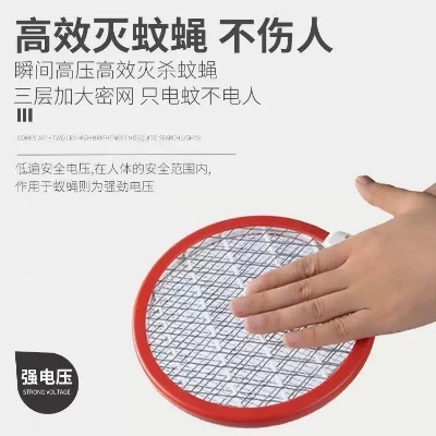 Picture of Electric Rechargeable Two-In-One Mosquito Swatter, Household Use, Ultra-Powerful, Mini, Portable, Car-Mounted, Wholesale, USB For Bedroom to Outdoor & Car - Random Color