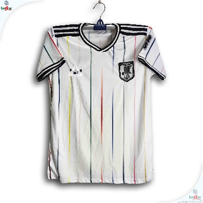 Picture of Japan World Cup Jersey 2026 Thai Premium Football Jersey For Men - Half Sleeve World Cup t shirt - Japan Jersey 2026 - White