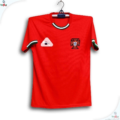 Picture of Portugal World Cup Jersey 2026 Thai Premium Football Jersey For Men - Half Sleeve t shirt - Portugal Jersey 2026 - Red