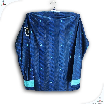 Picture of Germany World Cup Jersey 2026 Thai Premium Football Jersey For Men - Long Sleeve - Germany Away Jersey 2026-27 - Blue