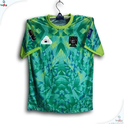 Picture of Portugal World Cup Jersey 2026 Thai Premium Football For Men - Half Sleeve t shirt - Portugal Jersey 2026 - Light green