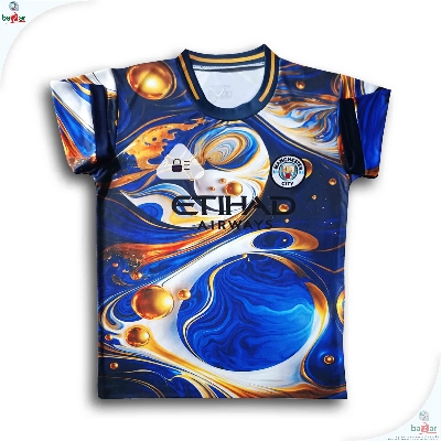 Picture of Manchester City Short Sleeve Thai Premium Jersey For Man - Half Sleeve Club t shirt - Manchester City Jersey 2026/27 - Multicolor