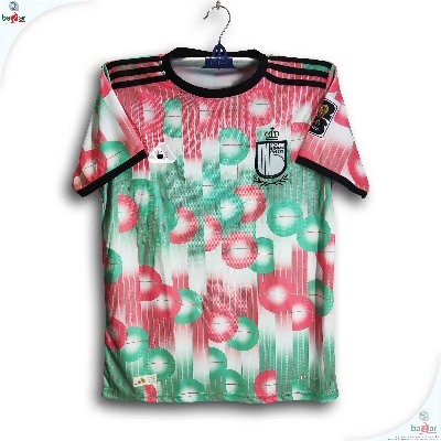 Picture of Belgium World Cup Jersey 2026 Thai Premium Football Jersey For Men - Half Sleeve World Cup t shirt - Belgium Jersey 2026 - Light green