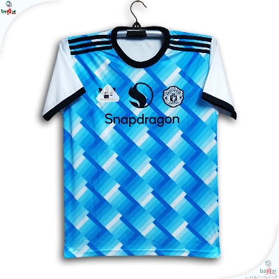 Picture of Man-u Thai Premium Football Jersey For Men - Half Sleeve Club T Shirt - Man-u Jersey 2026 - Light blue